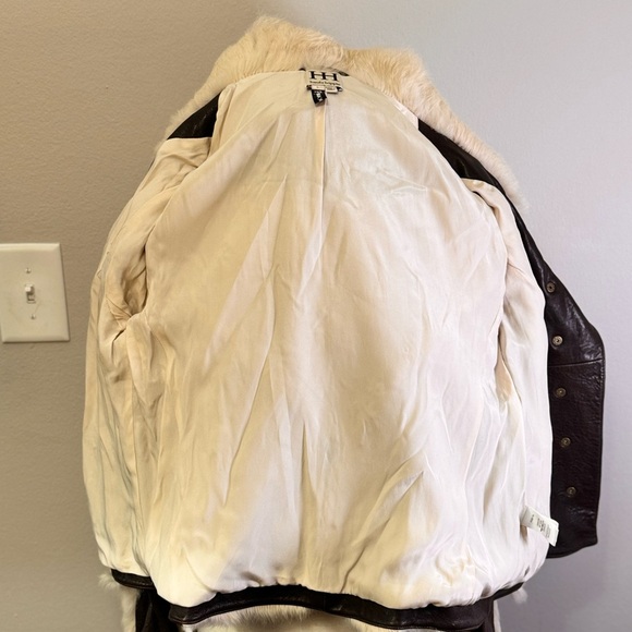 HAUTE HIPPIE Rabbit Fur, Lambskin, Silk Jacket - Picture 5 of 9